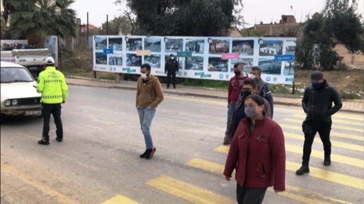 Sarıgöl’de yaya geçitlerde geçiş uygulaması G5