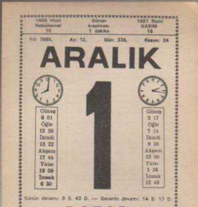 1 aralık kapak