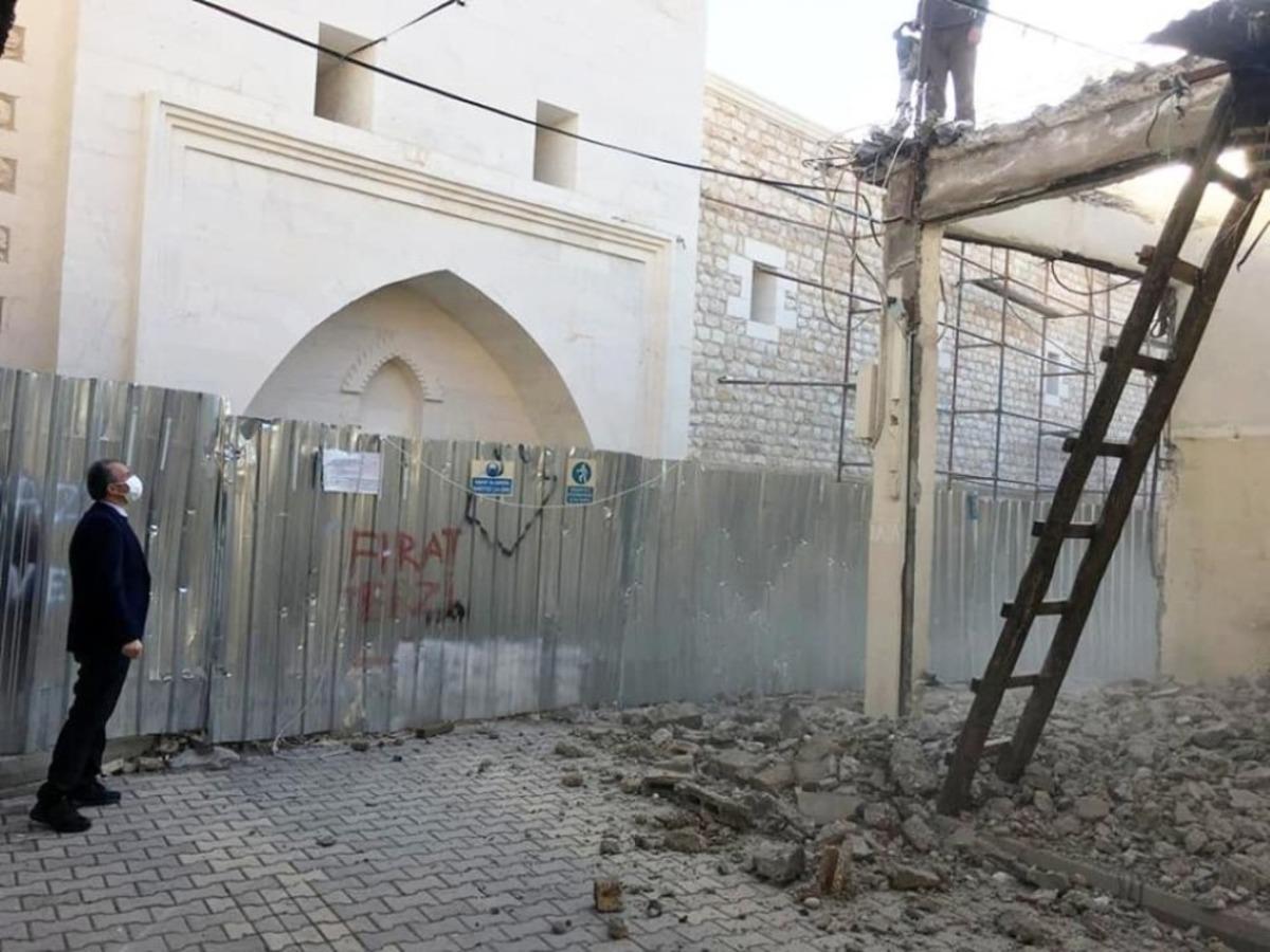 Kılın&ccedil;, oturak&ccedil;ı pazarındaki restorasyon &ccedil;alışmalarını inceledi