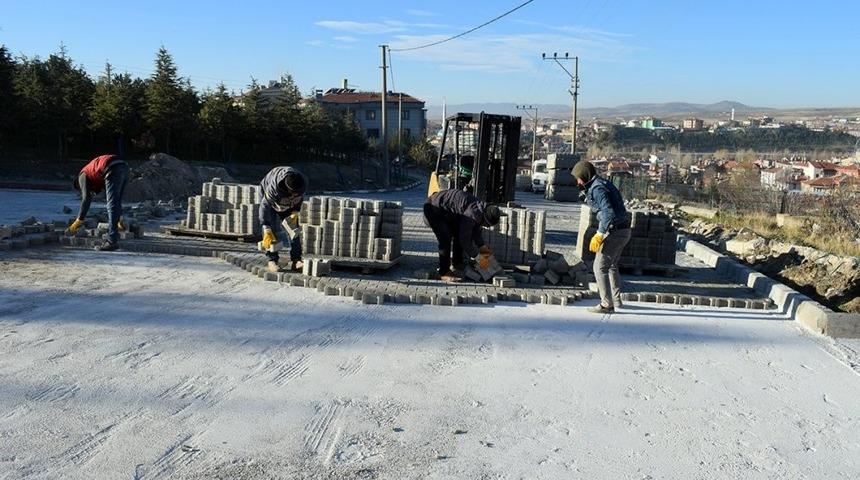 İscehisar&rsquo;da yol yapım &ccedil;alışmaları s&uuml;r&uuml;yor