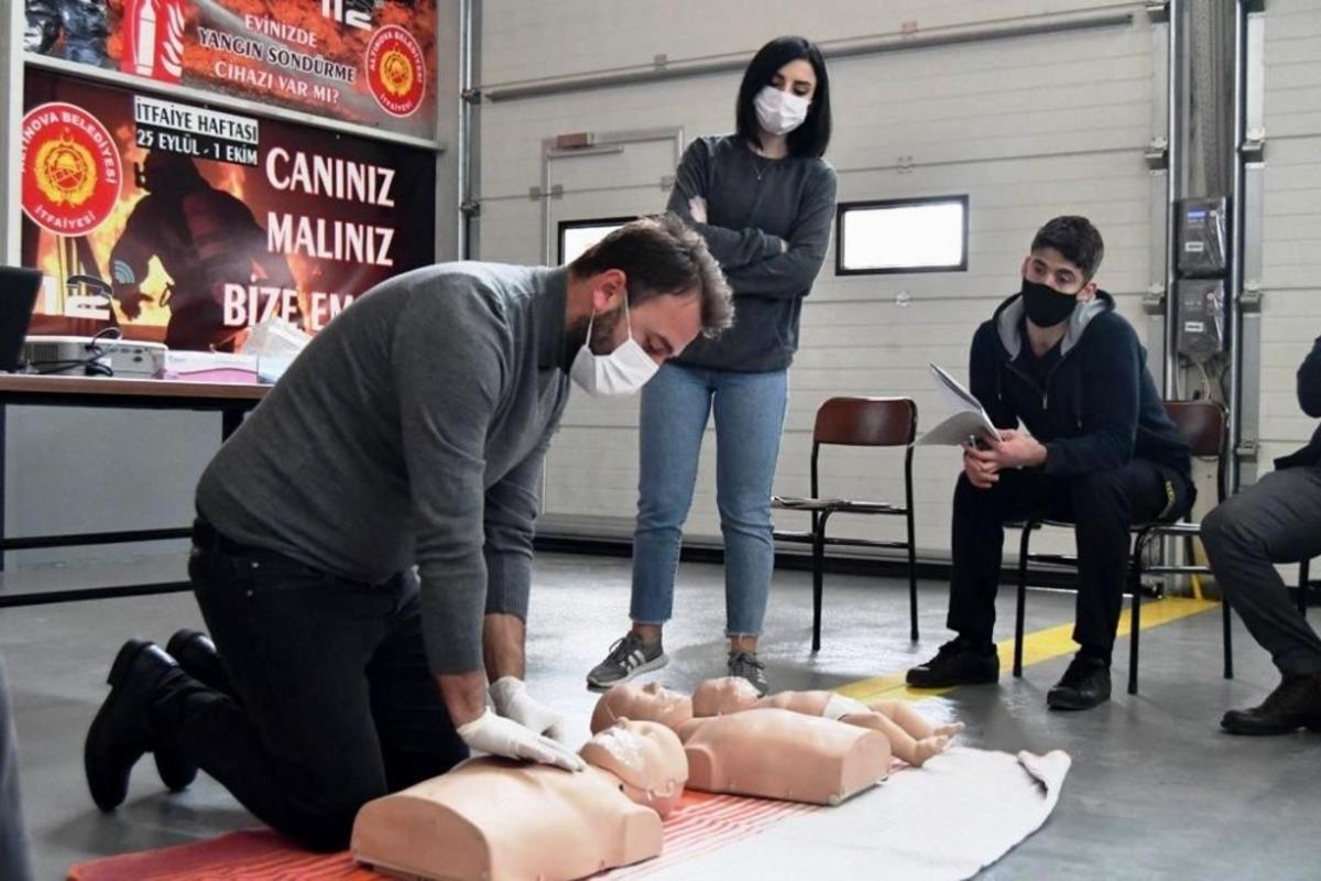 Belediye personeline temel ilkyardım eğitimi