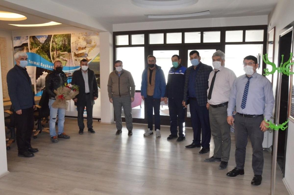 İş&ccedil;ilerden Başkan Doğan&rsquo;a teşekk&uuml;r ziyareti