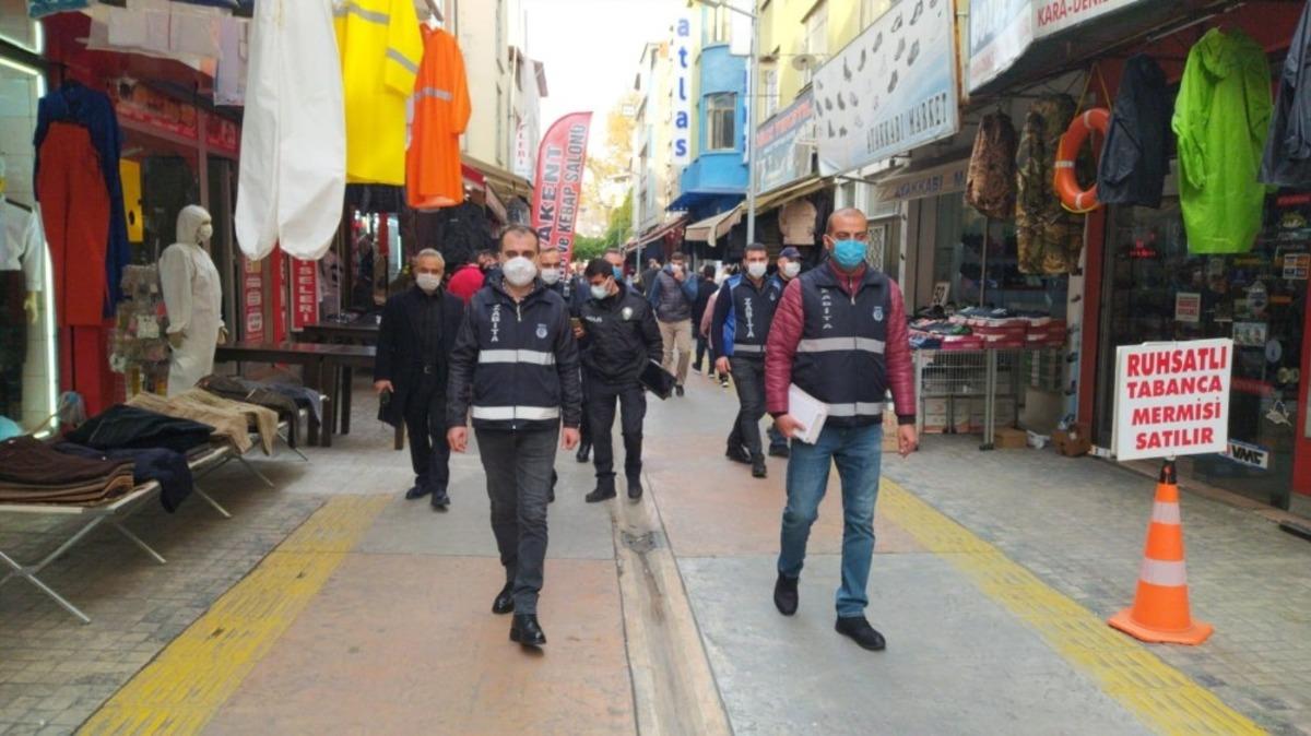 Kuralları hi&ccedil;e sayan yabancı uyruklu şahıslar zabıta ekiplerinden ka&ccedil;amadı