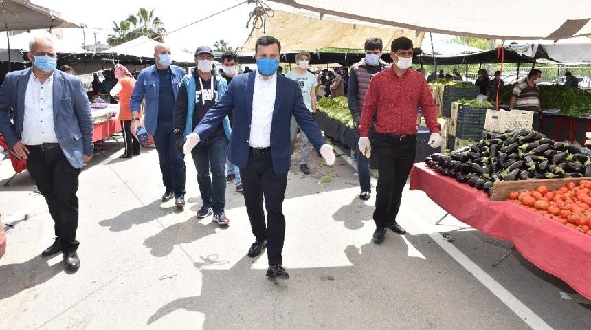 Y&uuml;reğir&rsquo;de pazarlarda sıkı denetim