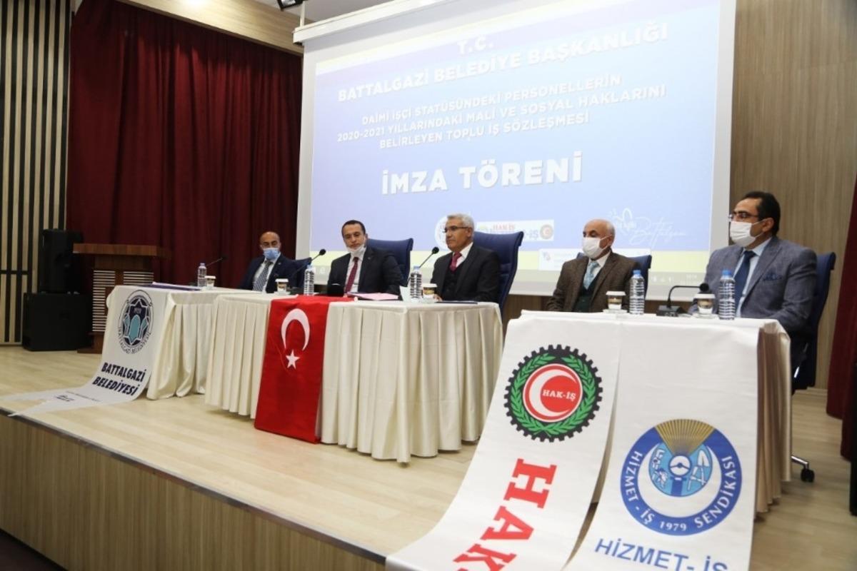 Battalgazi Belediyesi&rsquo;nden personeline toplu s&ouml;zleşme m&uuml;jdesi