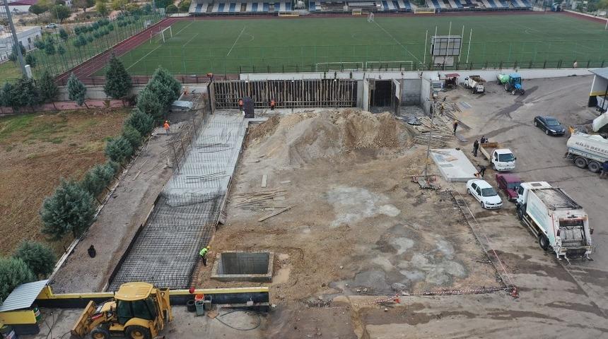 Atık Getirme Merkezi inşaatı sürüyor