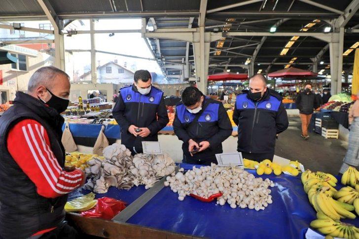 Ekipler pazarda HES kodu ve ateş ölçümü yaptı G1