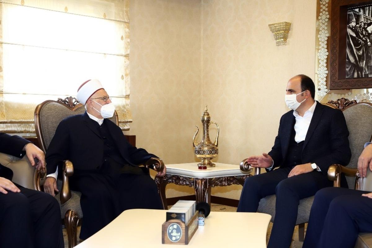 Mescid-i Aksa İmam Hatibi Başkan Altay&rsquo;ı ziyaret etti