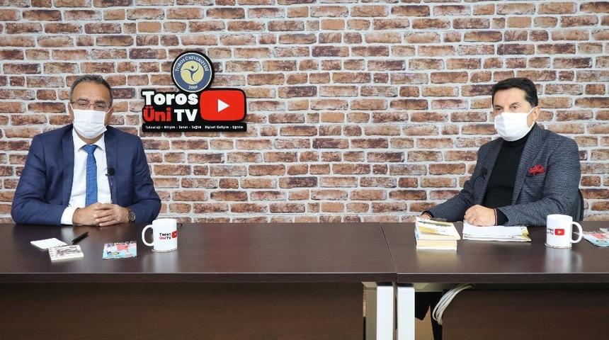 Akdeniz Kent Konseyi Başkanı Mustafa Erim Toros Üni TV’nin konuğu oldu