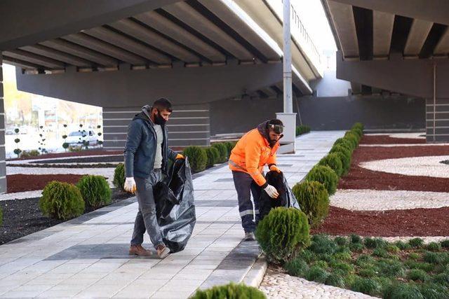 Aksaray’da yeşil alanlar kışa hazırlandı