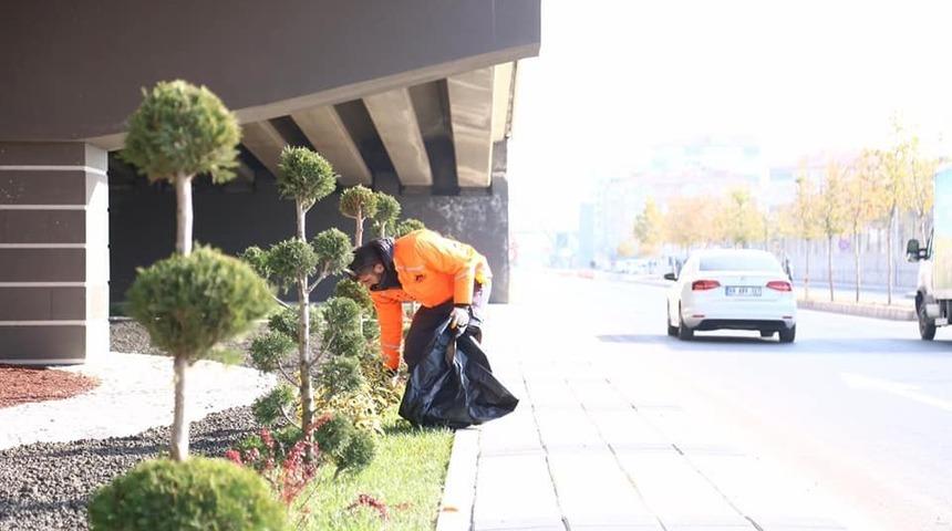 Aksaray’da yeşil alanlar kışa hazırlandı