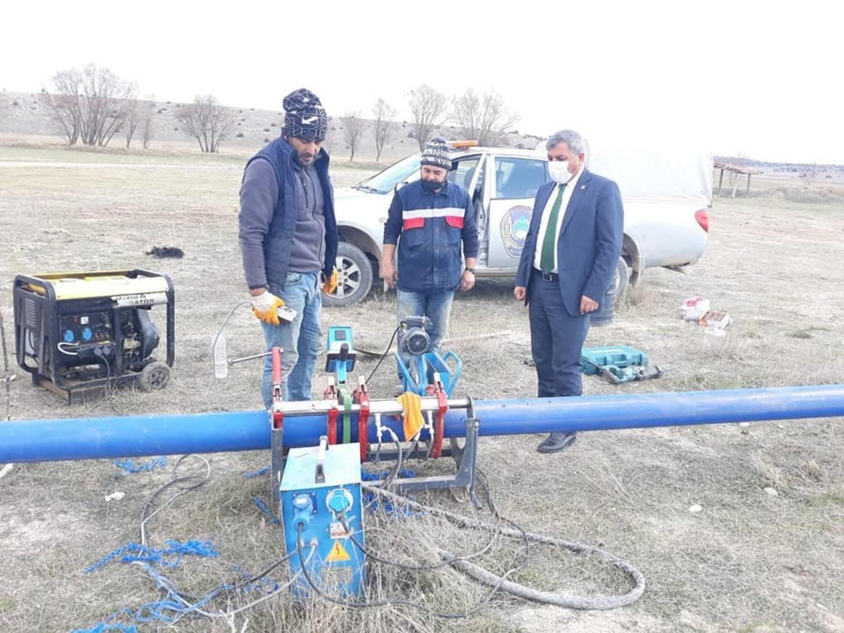 Altıntaş&rsquo;ta i&ccedil;me suyu hattı yenileme &ccedil;alışmaları