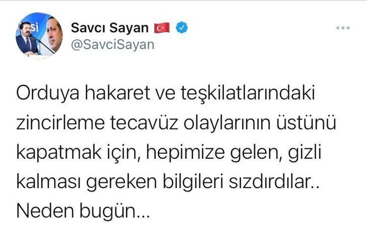 Başkan Sayan: “Gündemi değiştirmek için gizli bilgiyi sızdırdılar” G1