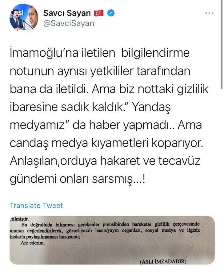 Başkan Sayan: “Gündemi değiştirmek için gizli bilgiyi sızdırdılar” G3