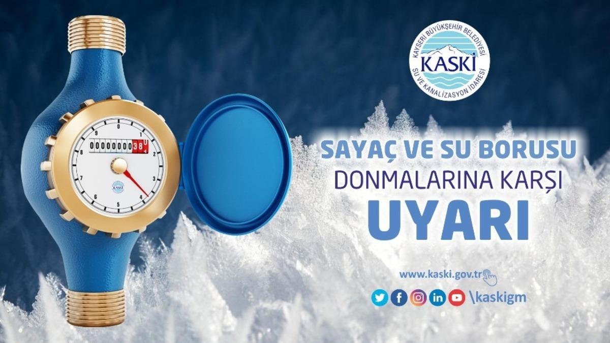 KASKİ&rsquo;den su sayacı uyarısı