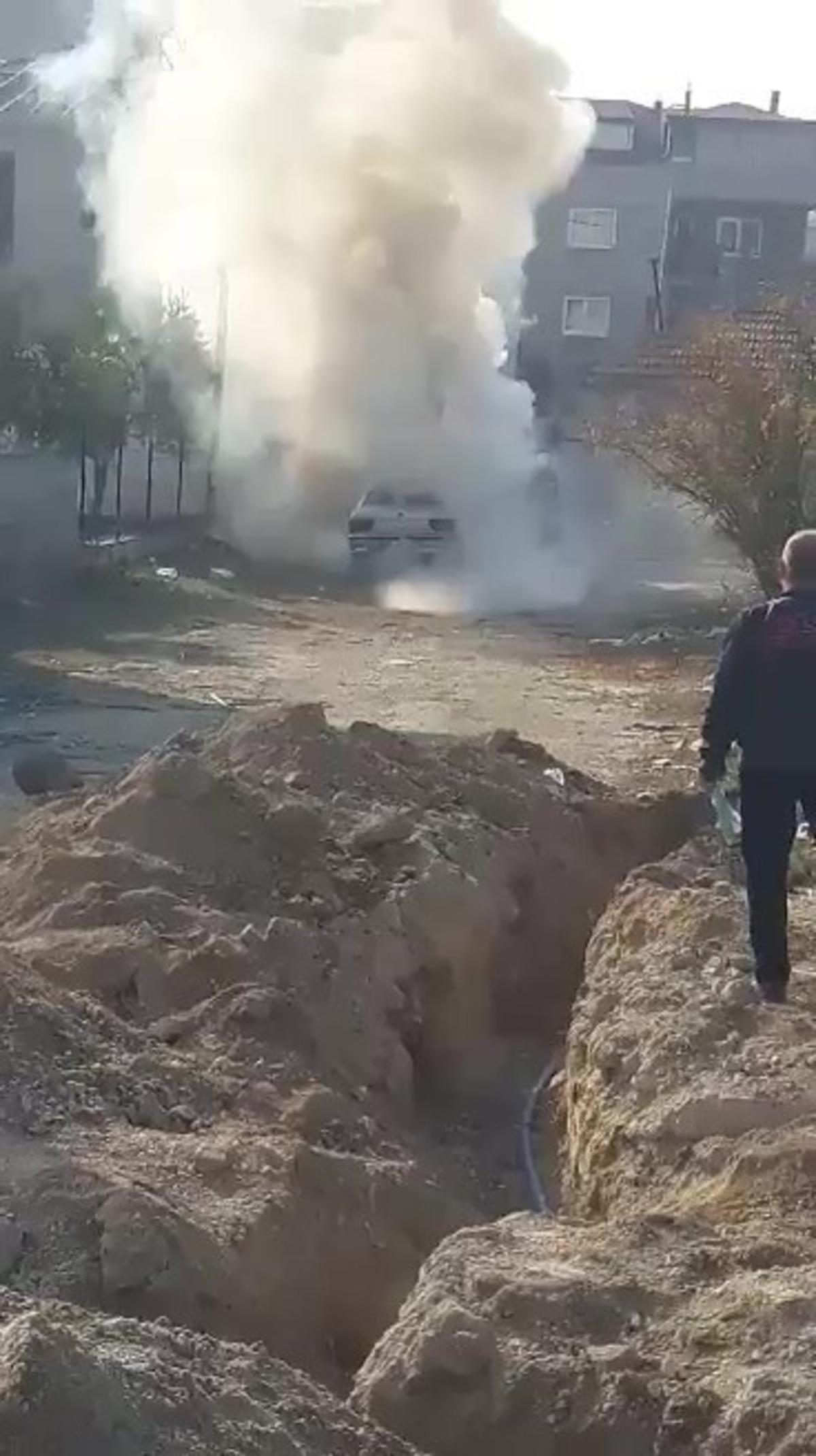 Park halinde bulunan ara&ccedil; alevlere teslim oldu