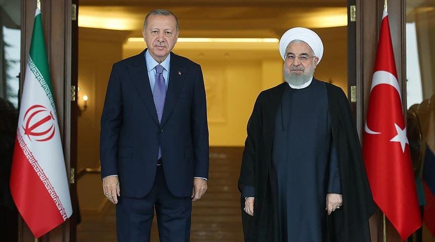 Cumhurbaşkanı Erdoğan, Ruhani ile görüştü