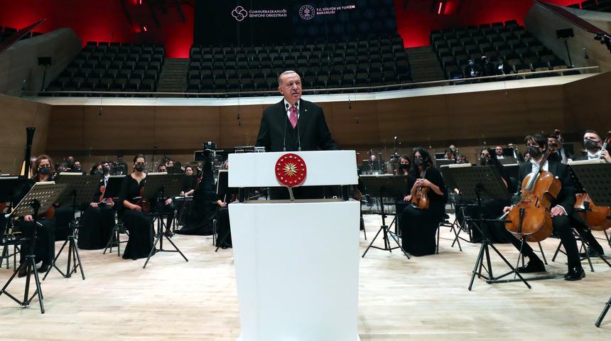 Cumhurbaşkanı Erdoğan: Jakoben zihniyetten, Türk müziği de payını almıştır