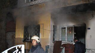 Kayseri'de, Suriyeli ailenin yaşadığı evde sobadan yangın çıktı