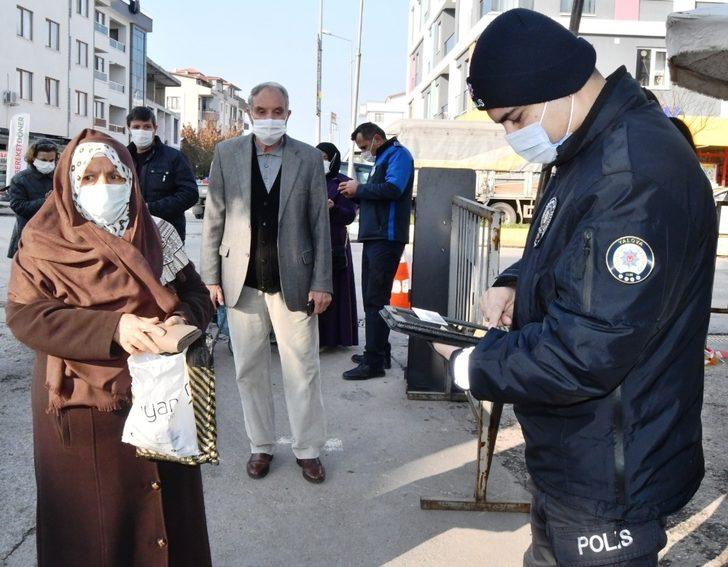 Pazar girişinde HES kodu denetimi G3