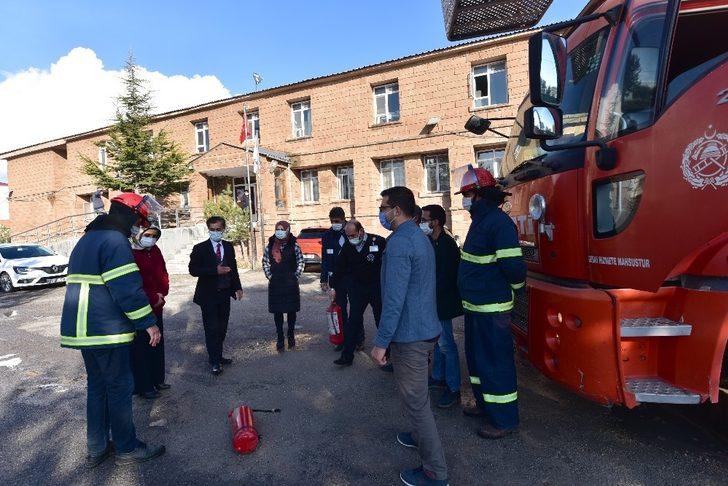 Ahlat Devlet Hastanesinde yangın tatbikatı G4