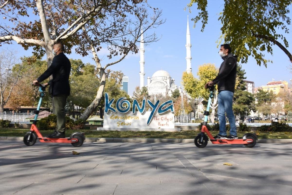 Konya&rsquo;da elektrikli scooter d&ouml;nemi