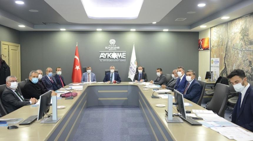 Malatya B&uuml;y&uuml;kşehir&rsquo;de karla m&uuml;cadele toplantısı ger&ccedil;ekleştirildi