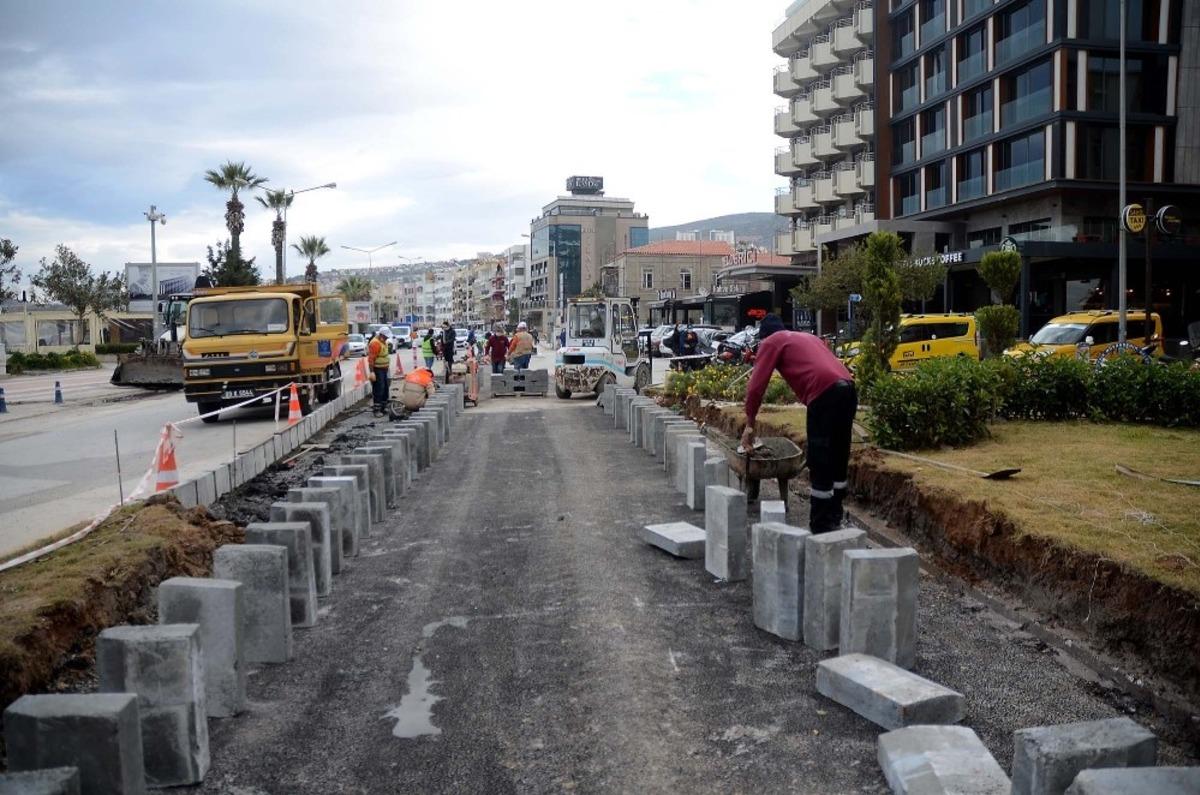 Kuşadası trafik sakinleştirme proje &ccedil;alışmaları devam ediyor