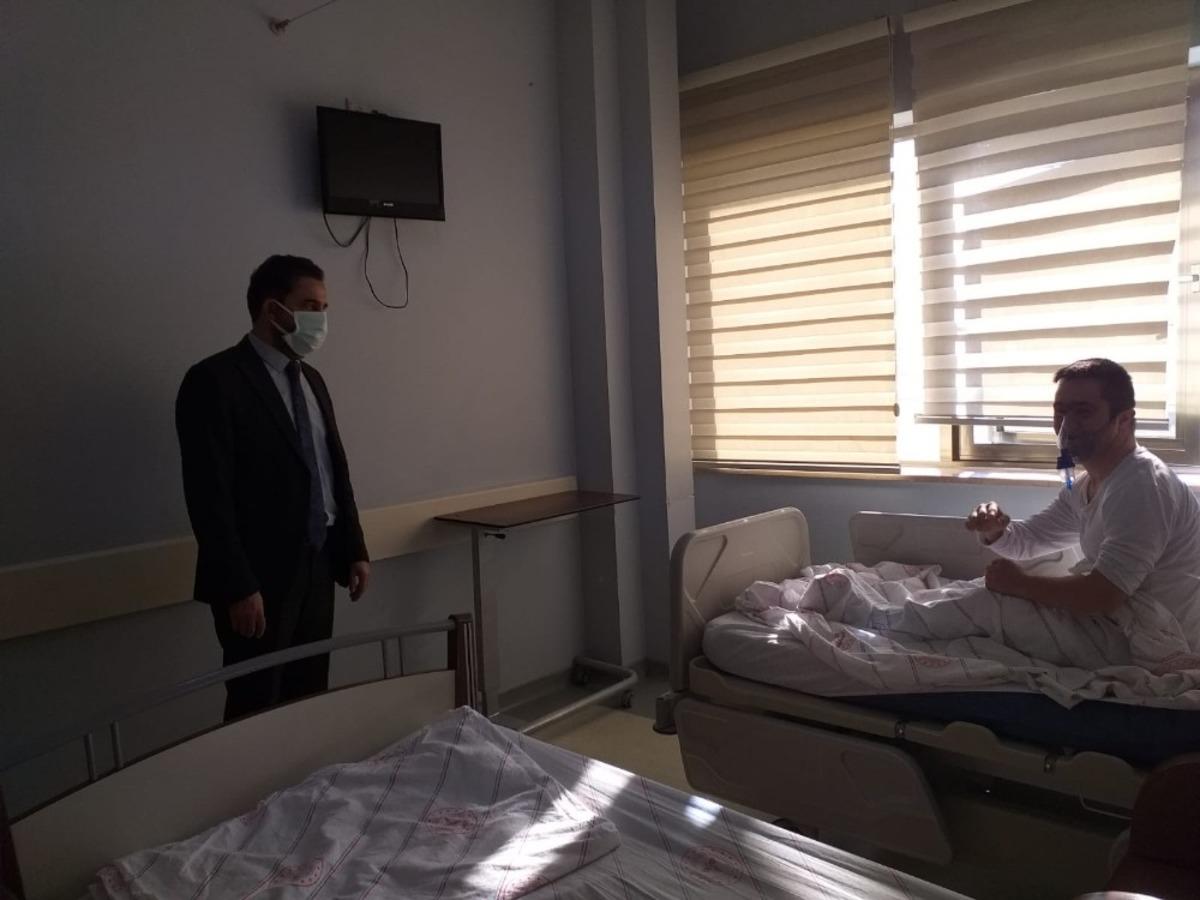 Başhekim &Ccedil;elik&rsquo;ten hasta ve personele moral ziyareti