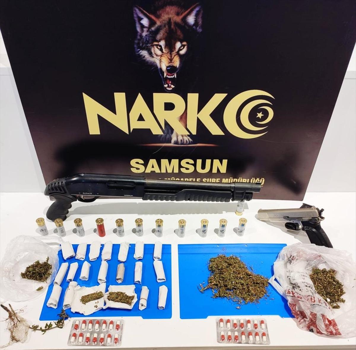 Samsun'da uyuşturucu operasyonlarında biri kadın 4 ş&uuml;pheli yakalandı