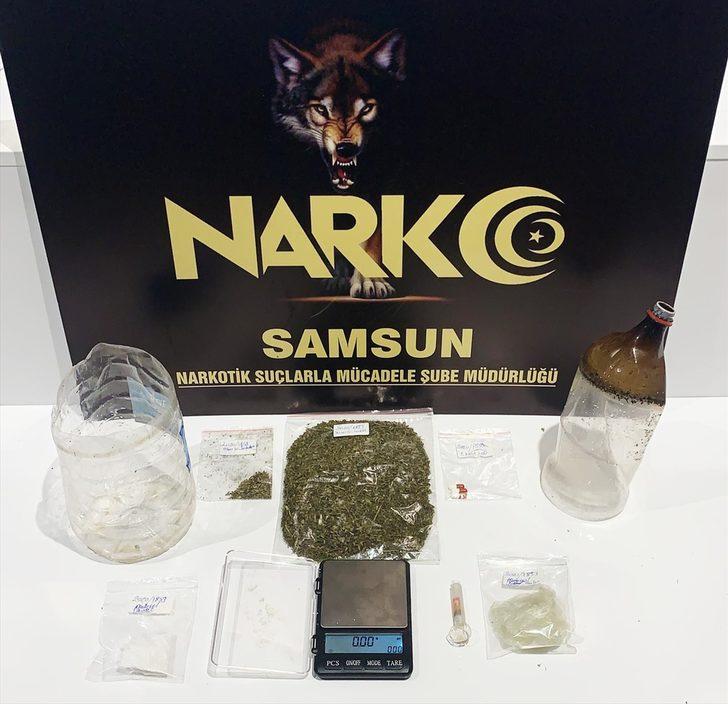 Samsun'da uyuşturucu operasyonlarında biri kadın 4 şüpheli yakalandı G2