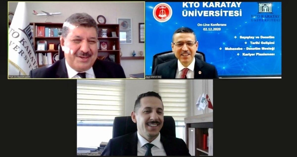 KTO Karatay &Uuml;niversitesinin konuğu Sayıştay başkanı oldu