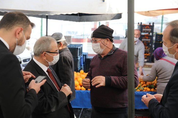 Başkan Demirtaş semt pazarlarındaki denetimleri yerinde inceledi G3