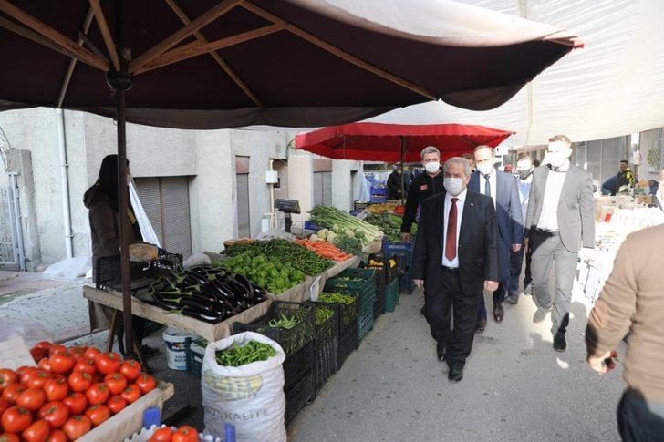 Başkan Demirtaş semt pazarlarındaki denetimleri yerinde inceledi G4