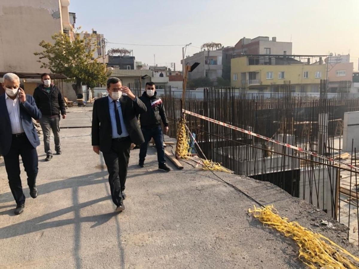 Başkan Batur&rsquo;dan tesis inşaatlarına denetleme