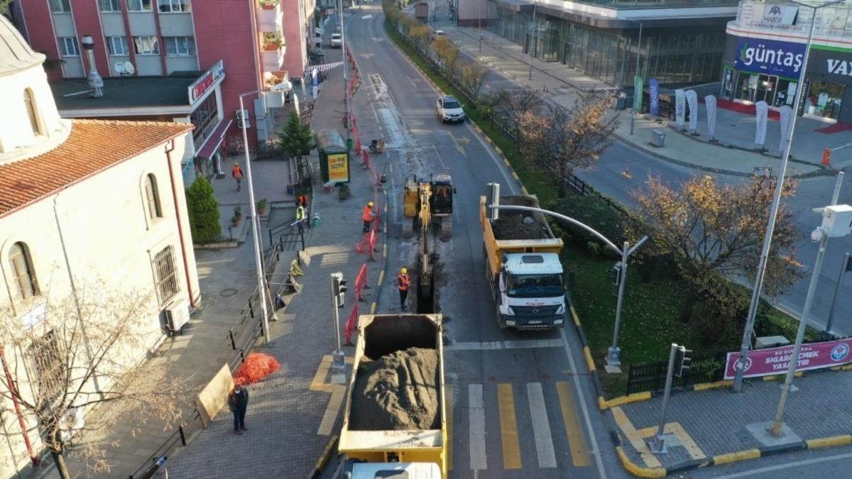 Trabzon&rsquo;un i&ccedil;me suyu altyapı yenileme projesinin meydan kısmı i&ccedil;in ilk kazma vuruldu