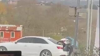 Bagajda denetimden kaçış kamerada