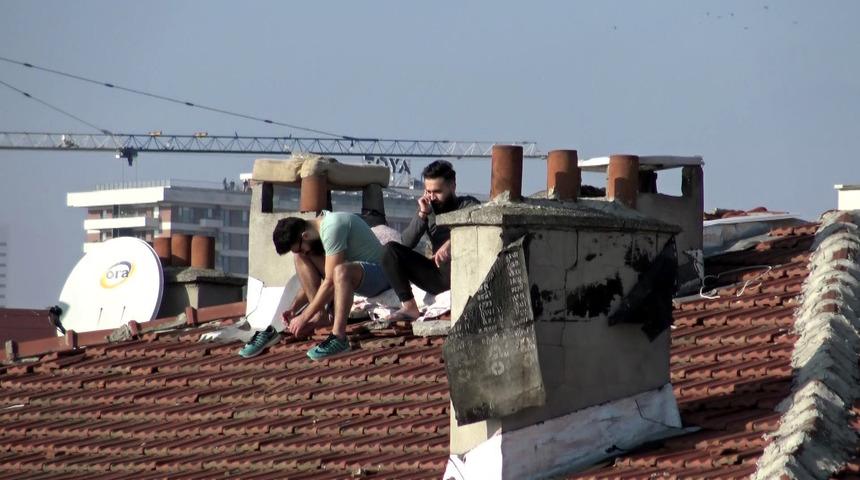 Sokağa çıkma yasağında dikkat çeken görüntü!