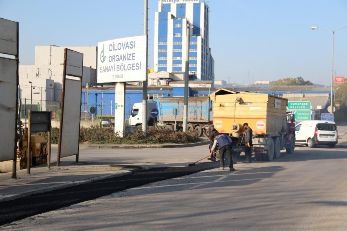 Gebze ve Dilovası yolları asfaltlandı