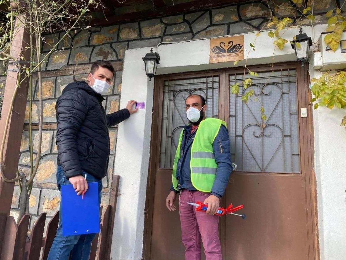 &Ccedil;anakkale &Ccedil;an il&ccedil;esinde kapılar numaralandırılıyor