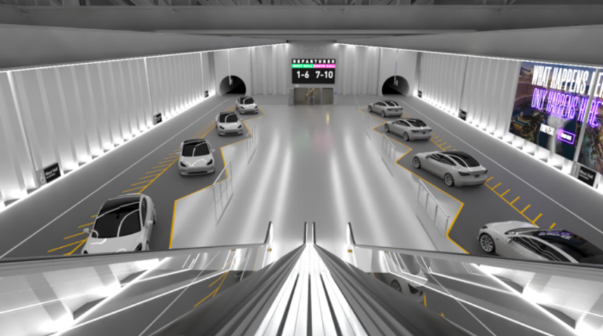 Elon Musk Las Vegas tünelinde Tesla otomobiller çalıştıracak