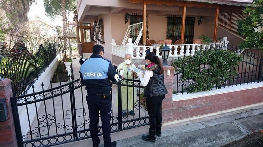 Burhaniye&rsquo;de karantinada olanlara belediye desteği