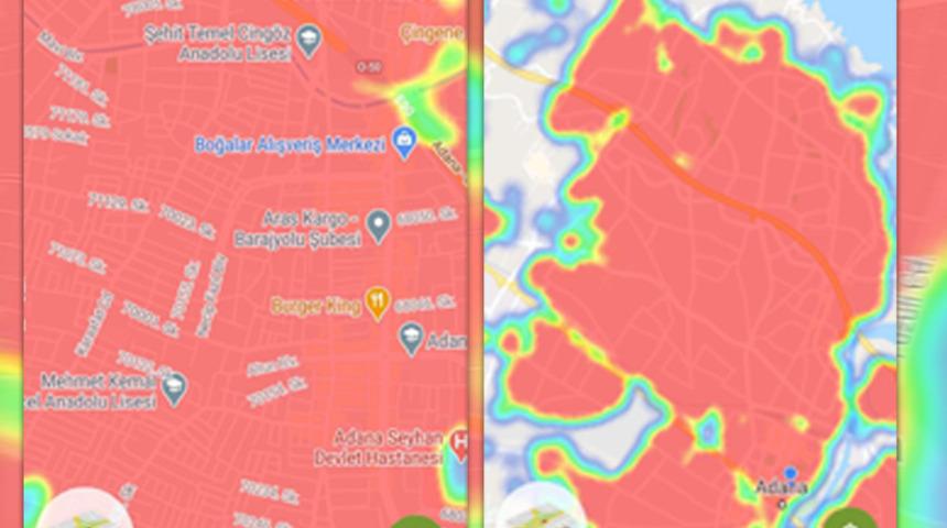 Adana'da korkutan koronavirüs haritası! En risksiz bölge mezarlıklar 
