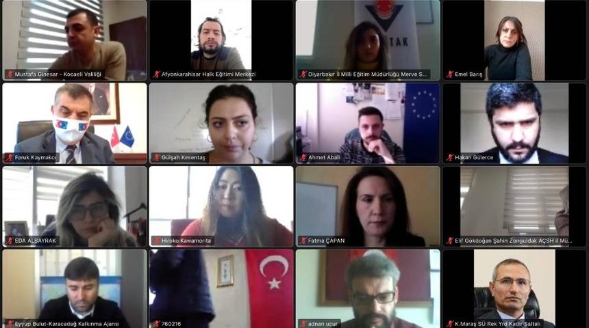 GA&Uuml;N yetişkin eğitimi projesi T&uuml;rkiye Ulusal Ajansı DEOR toplantısında