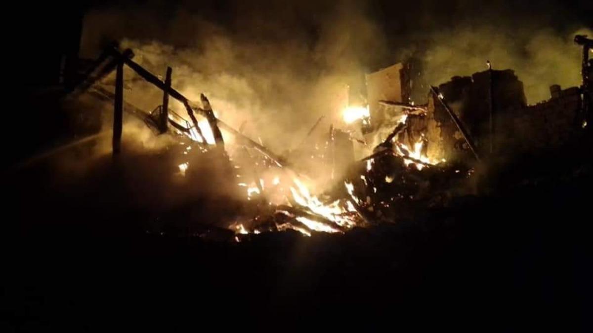 İskilip&rsquo;te yangın