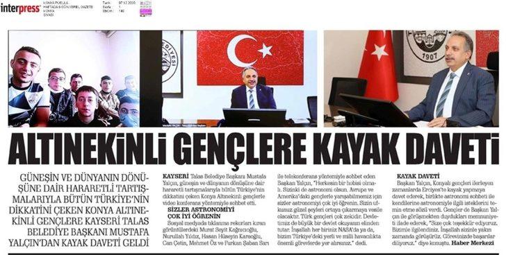 Başkan Yalçın’ın ’Uzay sohbeti’ Konya’da da yankı buldu G2