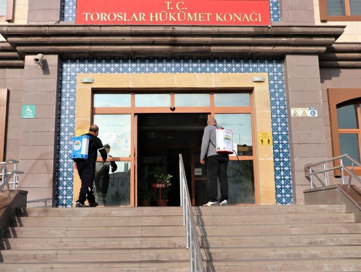 Toroslar&rsquo;da dezenfeksiyon &ccedil;alışmaları yoğunlaştı