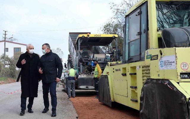 Başkan Büyükakın, ‘’4 buçuk kilometrelik yolu 20 gün içinde tamamlayacağız’’