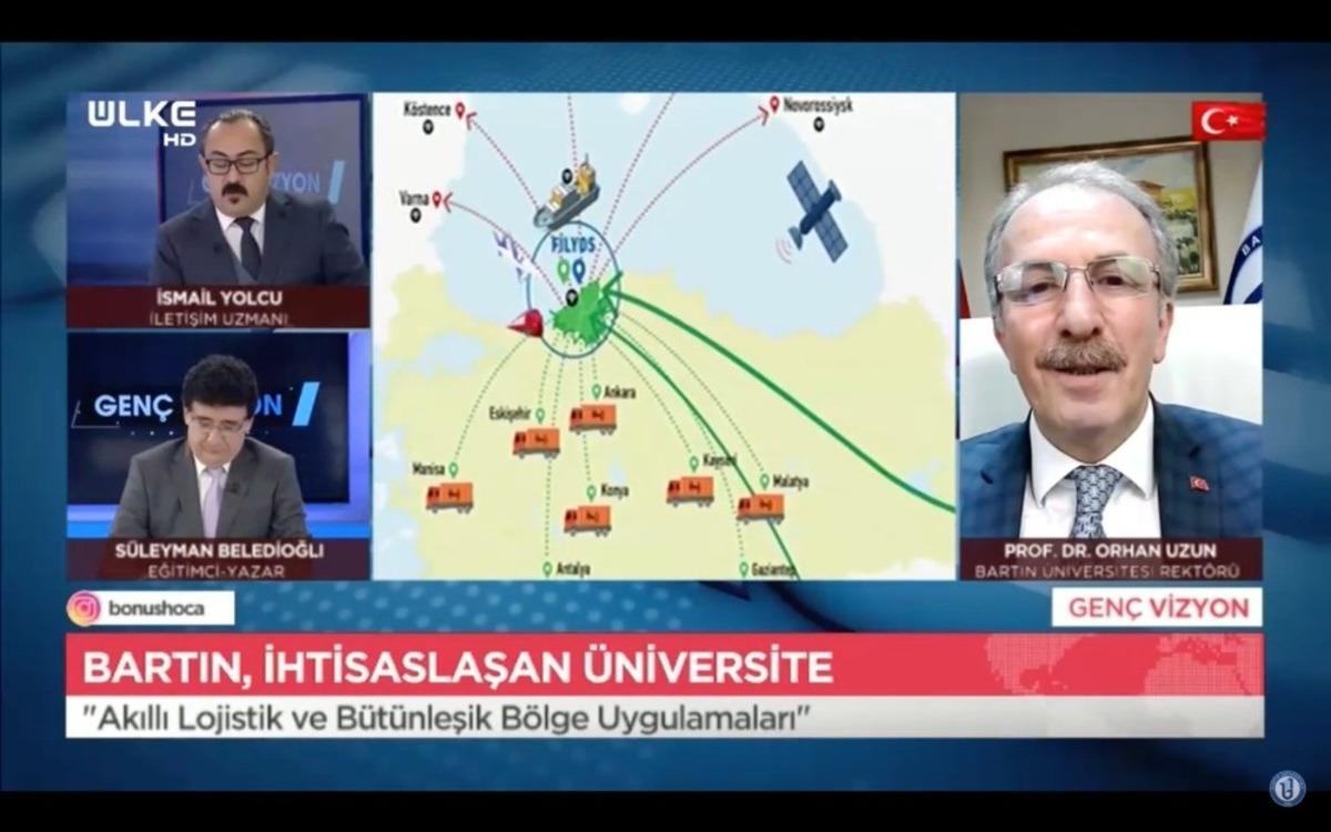 Rekt&ouml;r Uzun, &ldquo;Gen&ccedil; Vizyon&rdquo; programına konuk oldu