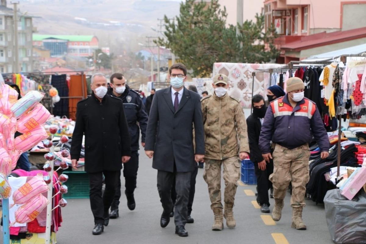 Aşkale&rsquo;de pazar denetimi ve HES kodu uygulaması